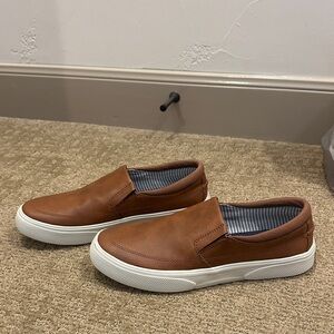 Sperry Tan Leather Slip-On Loafers